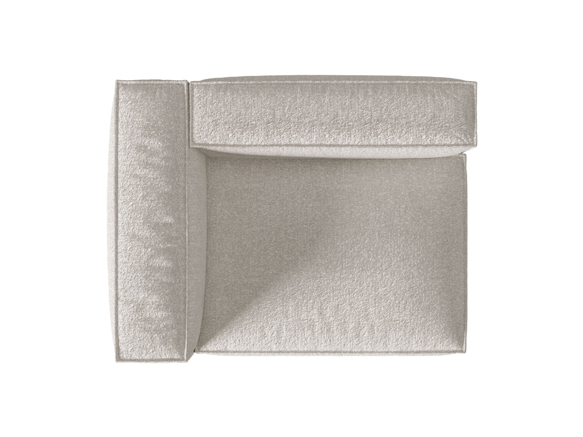 Nuria Boucle Modular Sofa links 2 Sitzer in Grey Beige Melange-Monet präsentiert im Onlineshop von KAQTU Design AG. Modulares Sofa ist von Micadoni