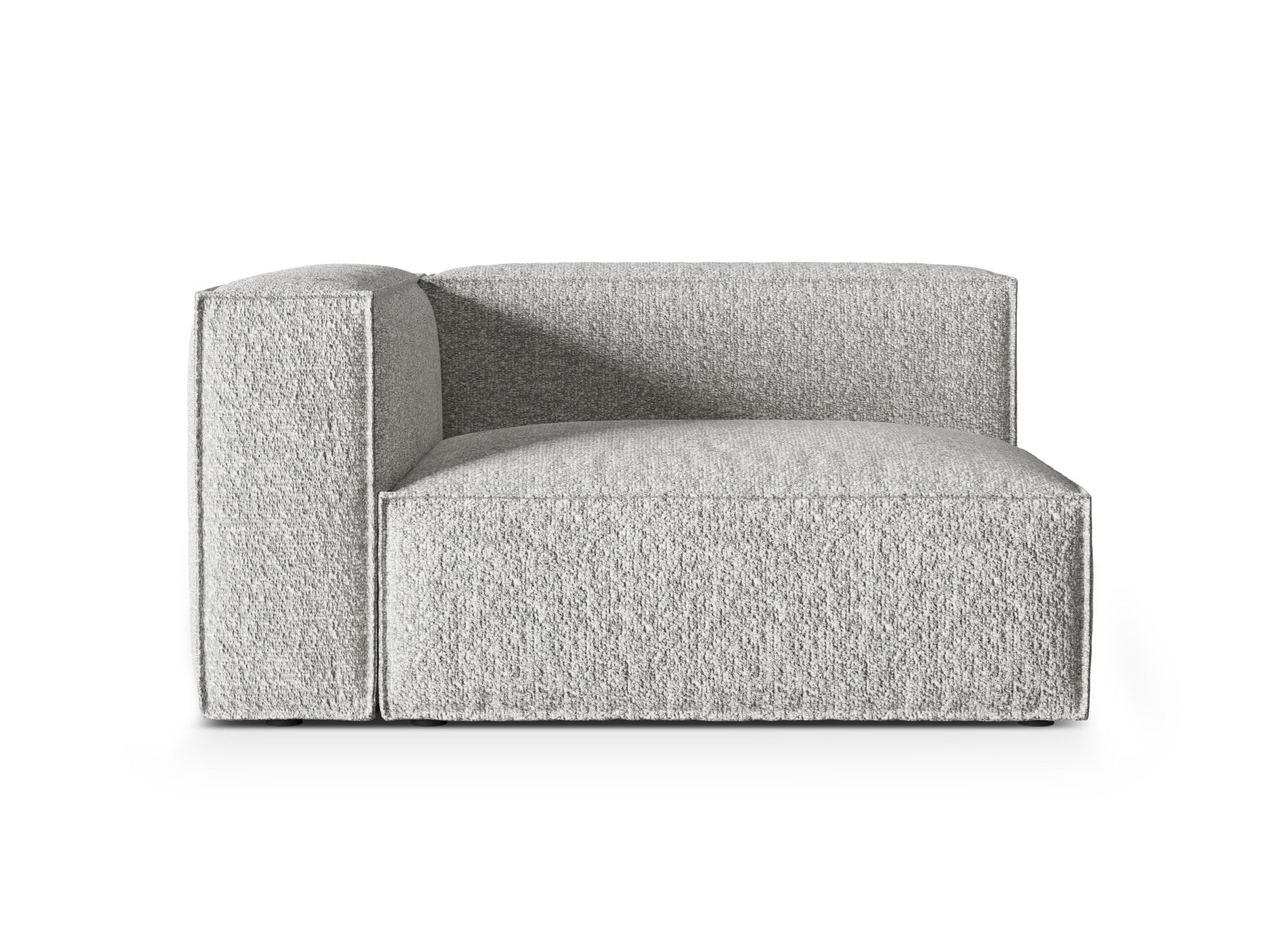 Nuria Boucle Modular Sofa links 2 Sitzer in Silver präsentiert im Onlineshop von KAQTU Design AG. Modulares Sofa ist von Micadoni