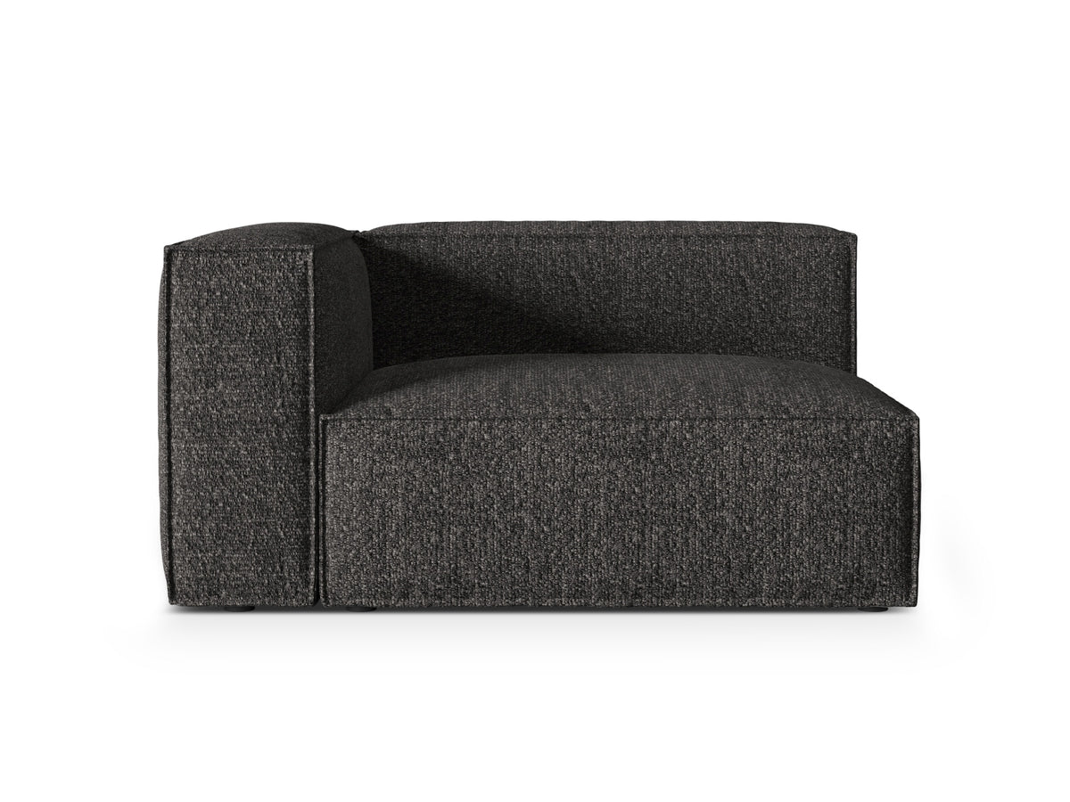 Nuria Boucle Modular Sofa links 2 Sitzer in Anthracite-Monet präsentiert im Onlineshop von KAQTU Design AG. Modulares Sofa ist von Micadoni