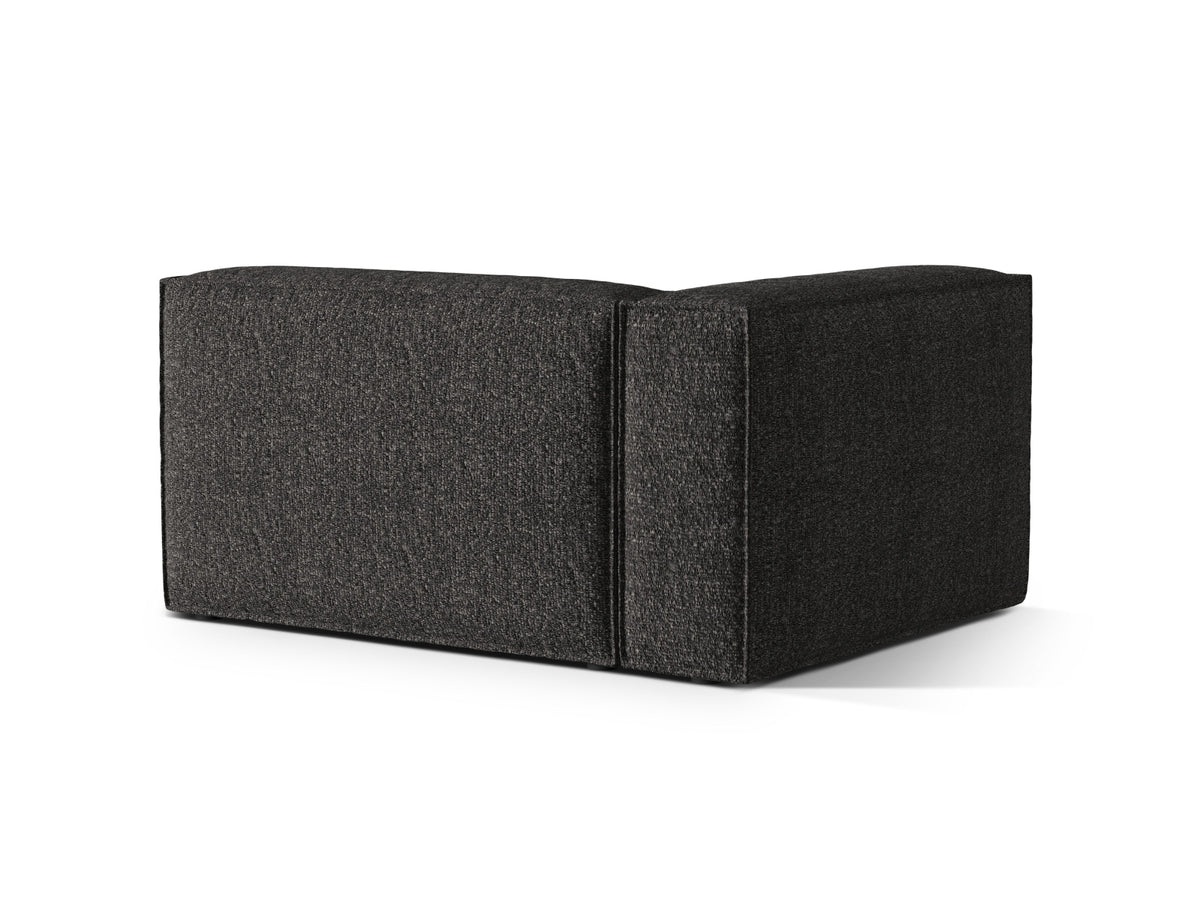 Nuria Boucle Modular Sofa links 2 Sitzer in Anthracite-Monet präsentiert im Onlineshop von KAQTU Design AG. Modulares Sofa ist von Micadoni