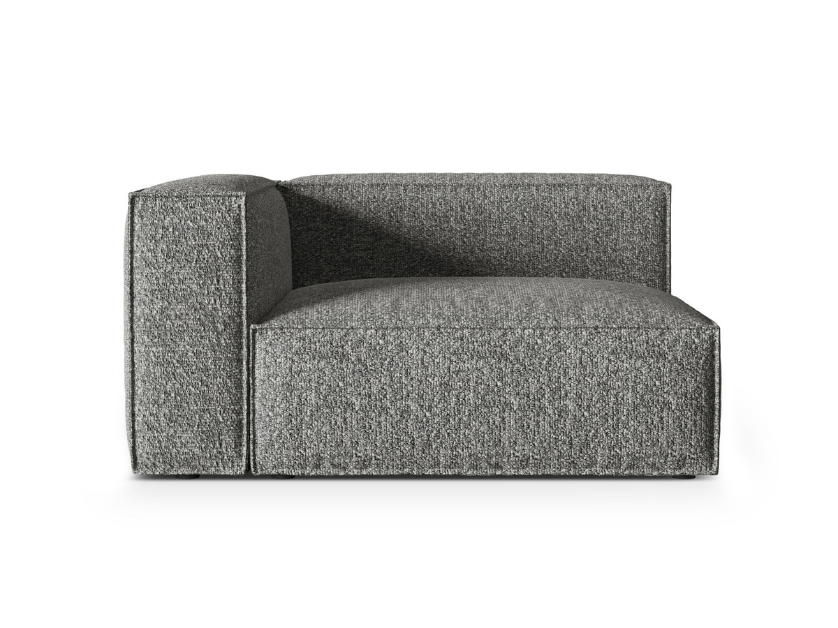 Nuria Boucle Modular Sofa links 2 Sitzer in Graphite-Monet präsentiert im Onlineshop von KAQTU Design AG. Modulares Sofa ist von Micadoni