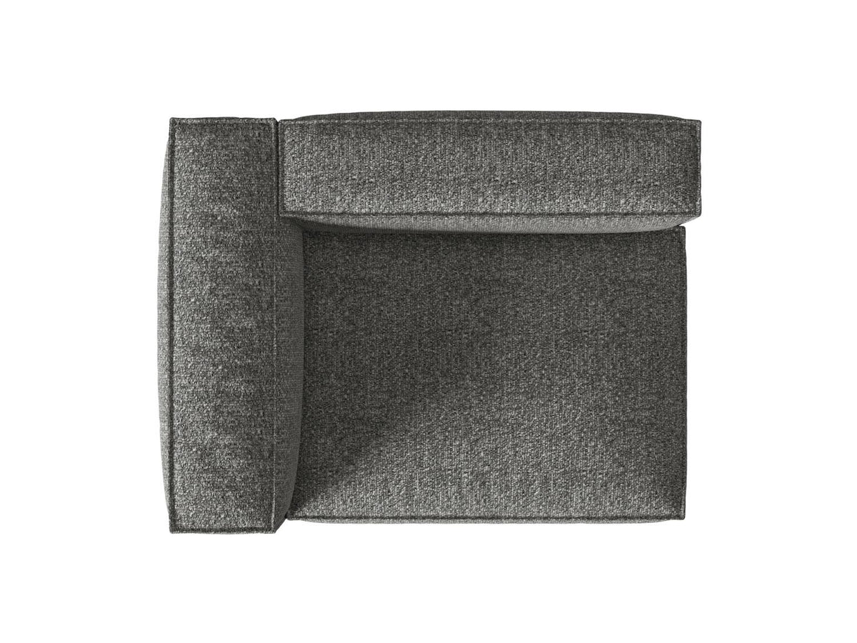 Nuria Boucle Modular Sofa links 2 Sitzer in Graphite-Monet präsentiert im Onlineshop von KAQTU Design AG. Modulares Sofa ist von Micadoni
