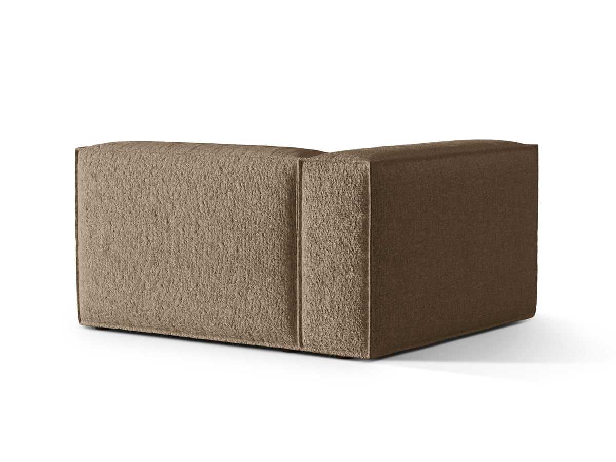 Nuria Boucle Modular Sofa links 2 Sitzer in Cappuccino-Monet präsentiert im Onlineshop von KAQTU Design AG. Modulares Sofa ist von Micadoni