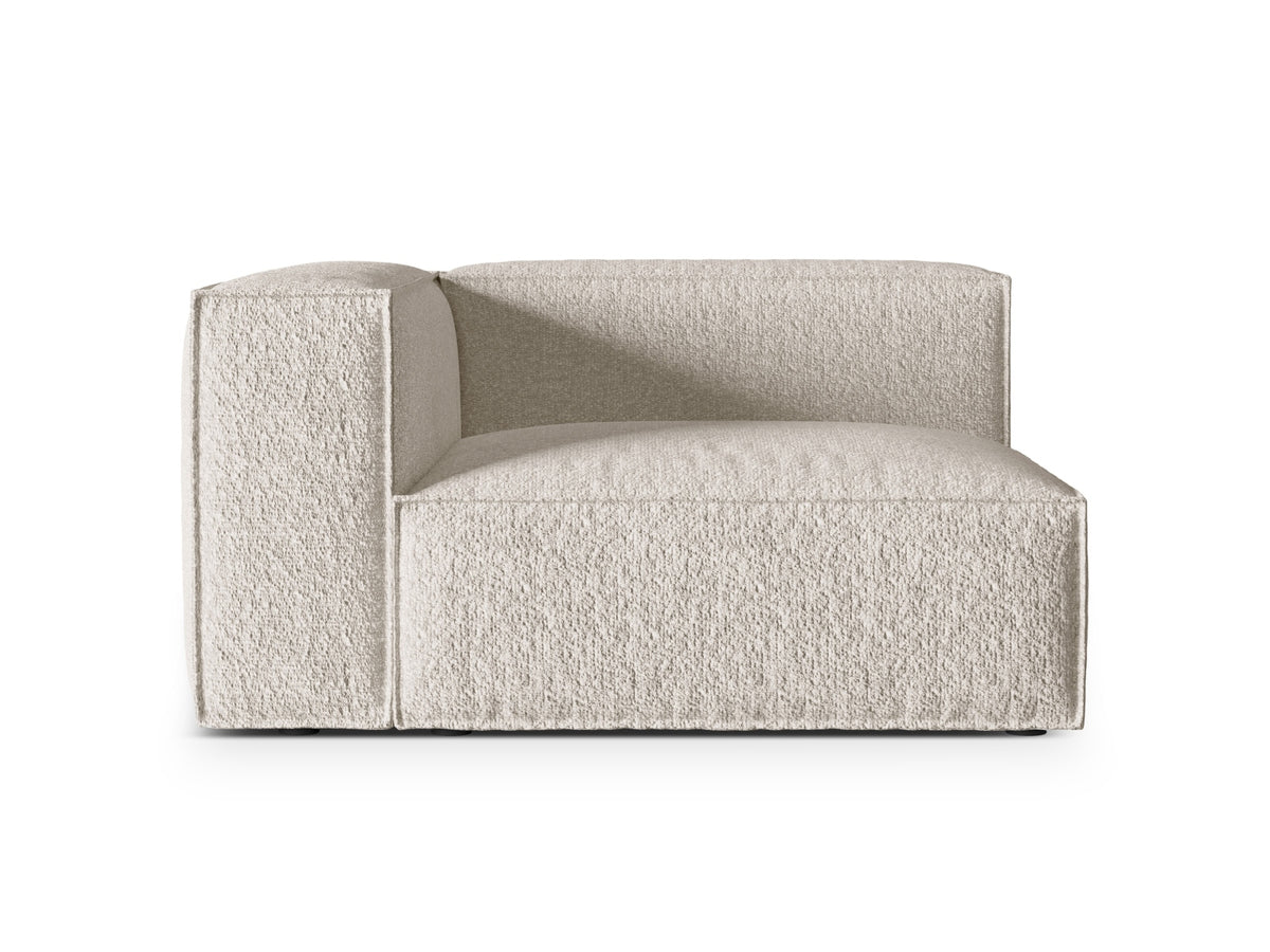 Nuria Boucle Modular Sofa links 2 Sitzer in Beige-Monet präsentiert im Onlineshop von KAQTU Design AG. Modulares Sofa ist von Micadoni