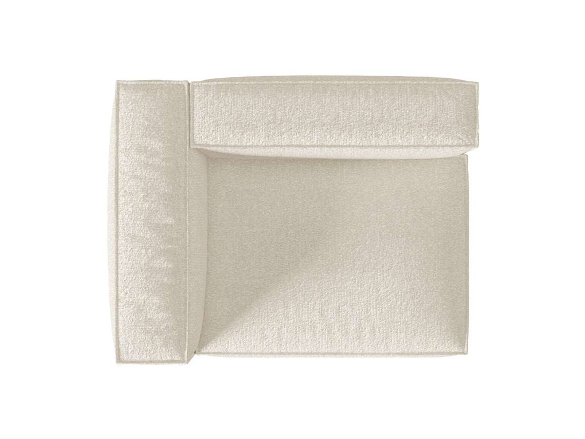 Nuria Boucle Modular Sofa links 2 Sitzer in Ivory-Monet präsentiert im Onlineshop von KAQTU Design AG. Modulares Sofa ist von Micadoni