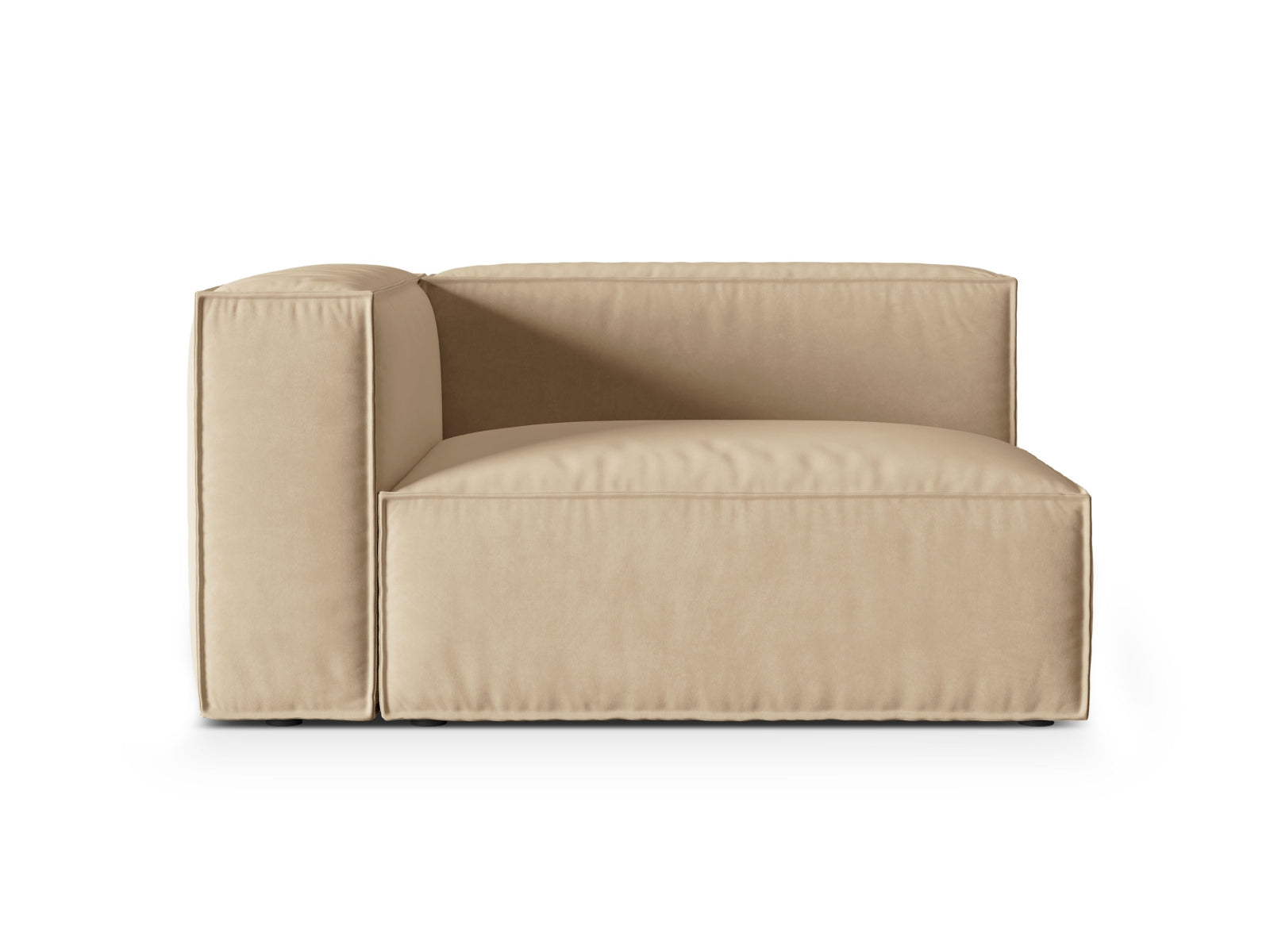 Nuria Velour links Modular Sofa 2 Sitzer in Nude-Paris präsentiert im Onlineshop von KAQTU Design AG. Modulares Sofa ist von Micadoni