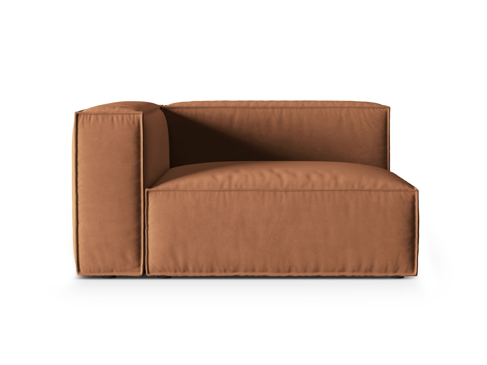 Nuria Velour links Modular Sofa 2 Sitzer in Honey-Paris präsentiert im Onlineshop von KAQTU Design AG. Modulares Sofa ist von Micadoni