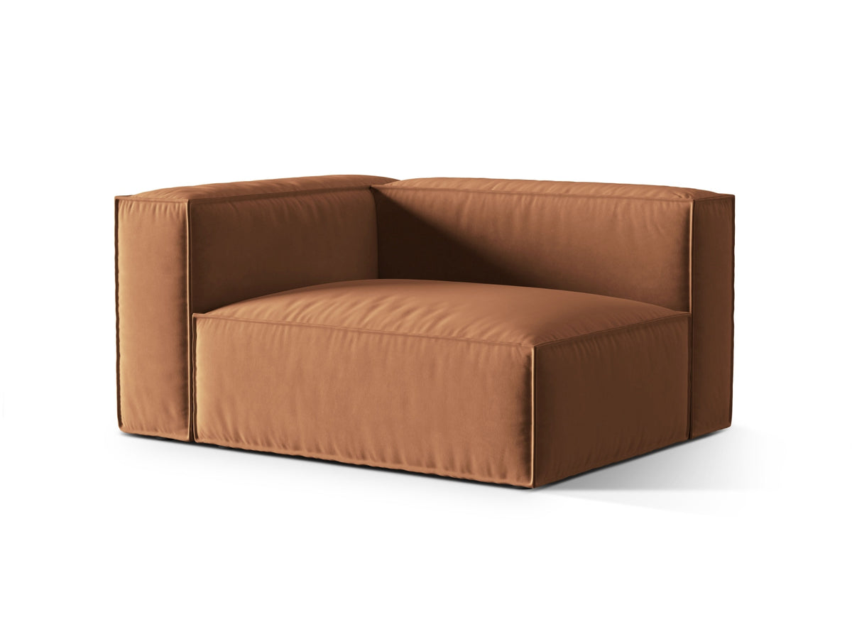 Nuria Velour links Modular Sofa 2 Sitzer in Honey-Paris präsentiert im Onlineshop von KAQTU Design AG. Modulares Sofa ist von Micadoni