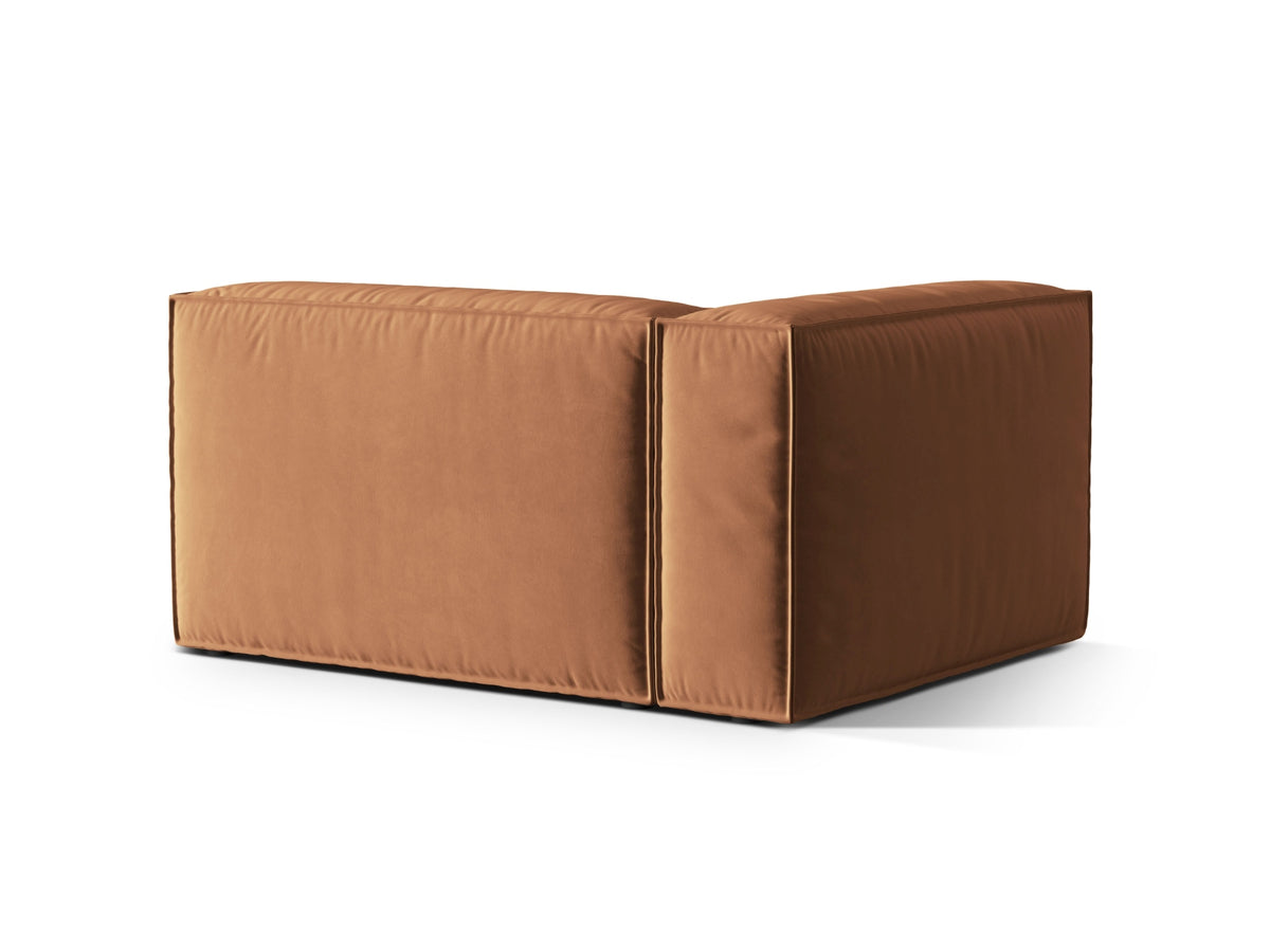 Nuria Velour links Modular Sofa 2 Sitzer in Honey-Paris präsentiert im Onlineshop von KAQTU Design AG. Modulares Sofa ist von Micadoni