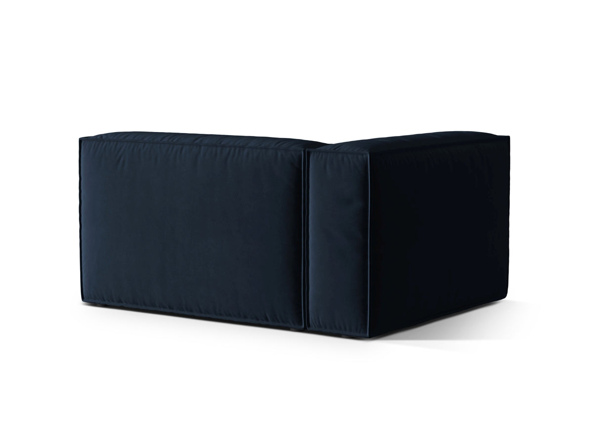 Nuria Velour links Modular Sofa 2 Sitzer in Dark Blue-Paris präsentiert im Onlineshop von KAQTU Design AG. Modulares Sofa ist von Micadoni