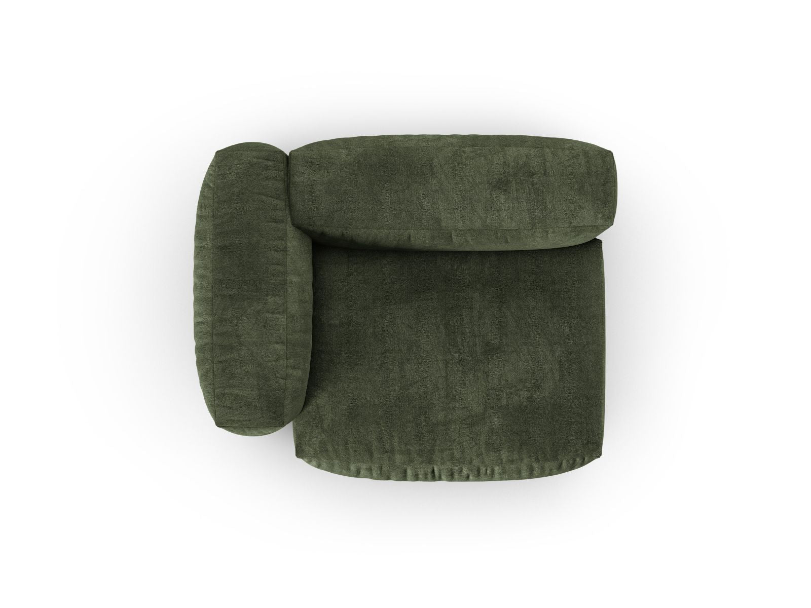 Modernes 1-Sitzer Sofa Martina Wide XL links in Green-Vogue, perfekt für entspannte Momente und stilvolle Einrichtungsideen.