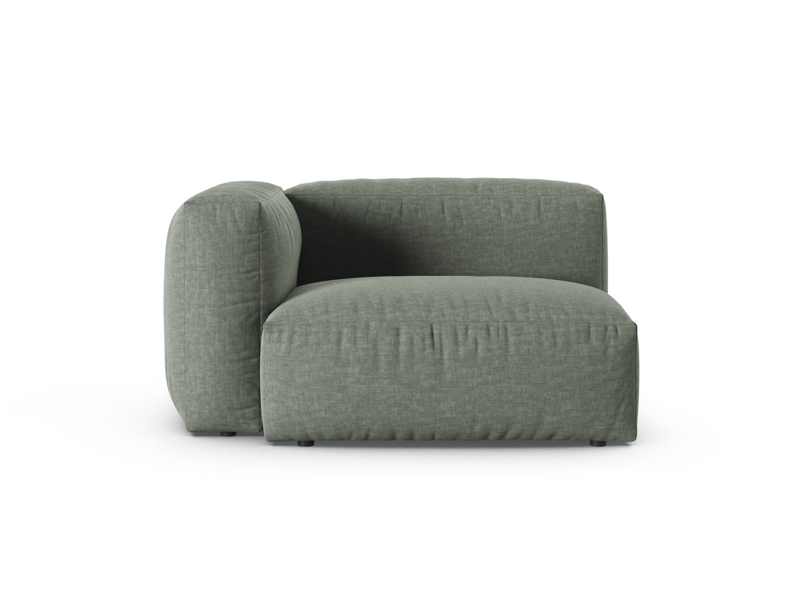 1-Sitzer Sofa Martina Wide XL links in Moss Green-Boston präsentiert im Onlineshop von KAQTU Design AG. Modulares Sofa ist von Micadoni