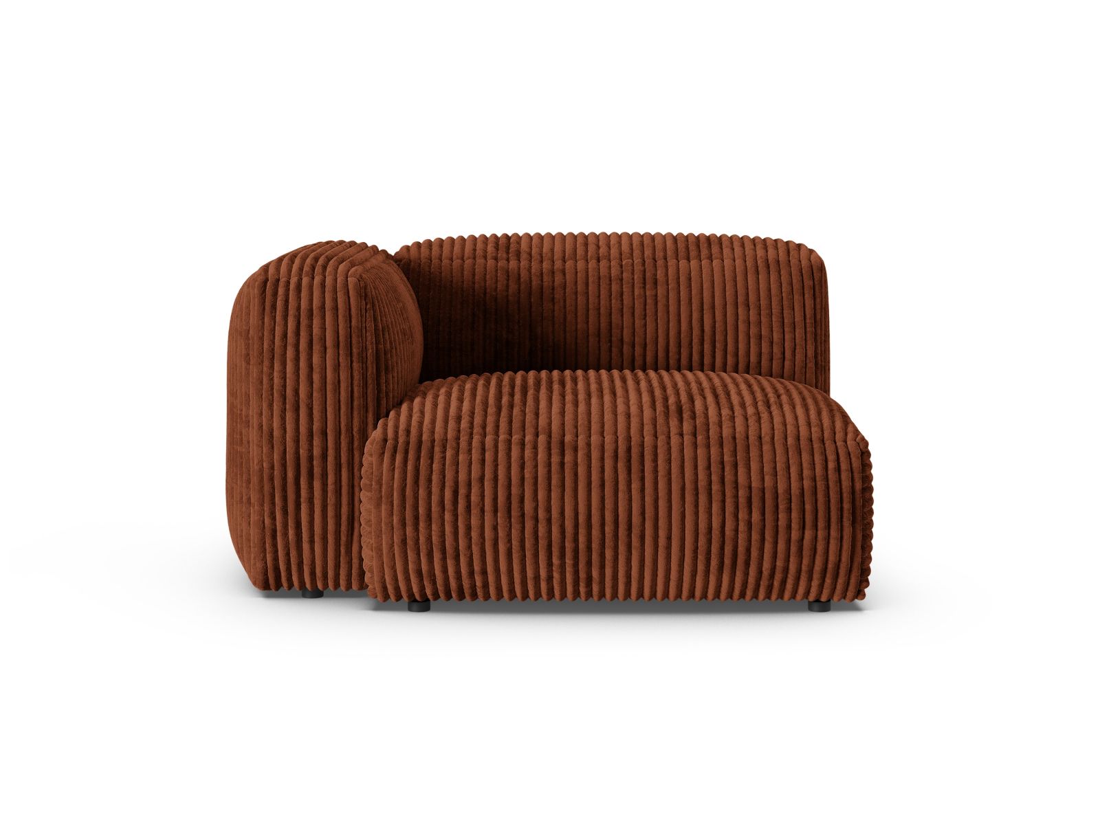 1-Sitzer Sofa Martina Wide XL links in Brick-Tilia präsentiert im Onlineshop von KAQTU Design AG. Modulares Sofa ist von Micadoni