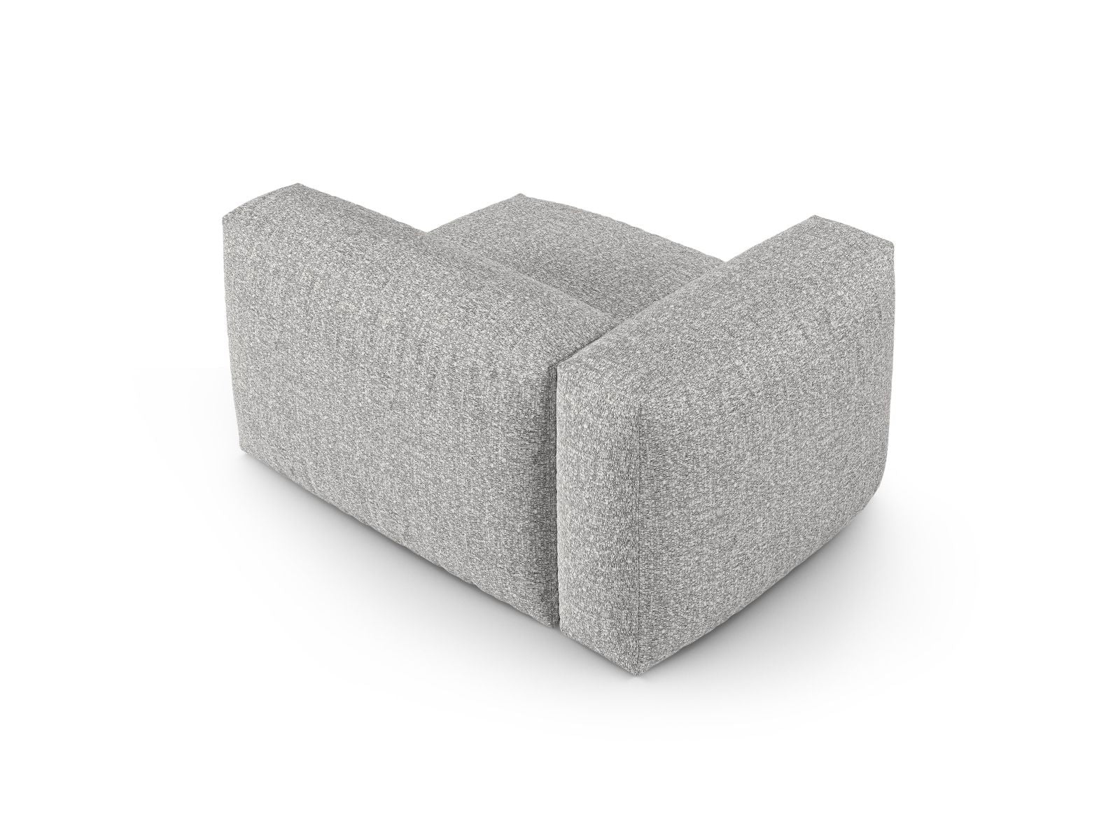 Elegantes 1-Sitzer Sofa Martina Wide XL links in modernem Silver-Monet, ideal für kreative Wohnkonzepte und stilvolle Akzente.