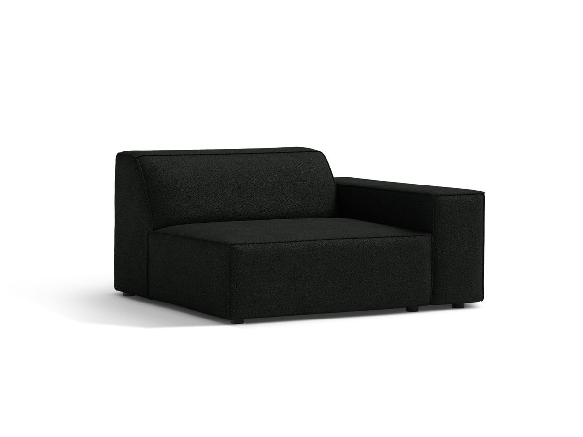 1-Sitzer Modul Rechts Jodie in Black-Baloo präsentiert im Onlineshop von KAQTU Design AG. Modulares Sofa ist von Micadoni