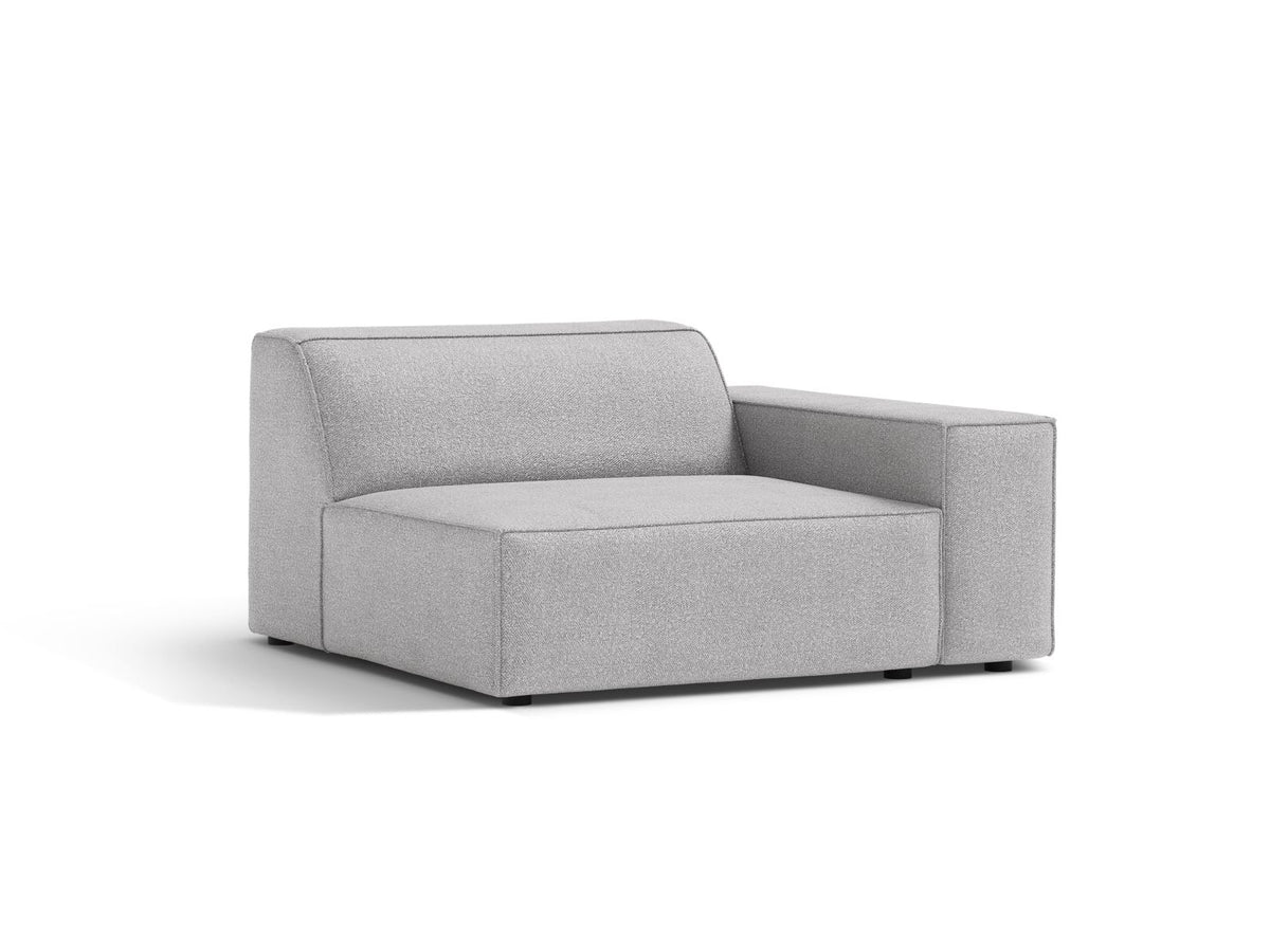 1-Sitzer Modul Rechts Jodie in Light Grey-Baloo präsentiert im Onlineshop von KAQTU Design AG. Modulares Sofa ist von Micadoni