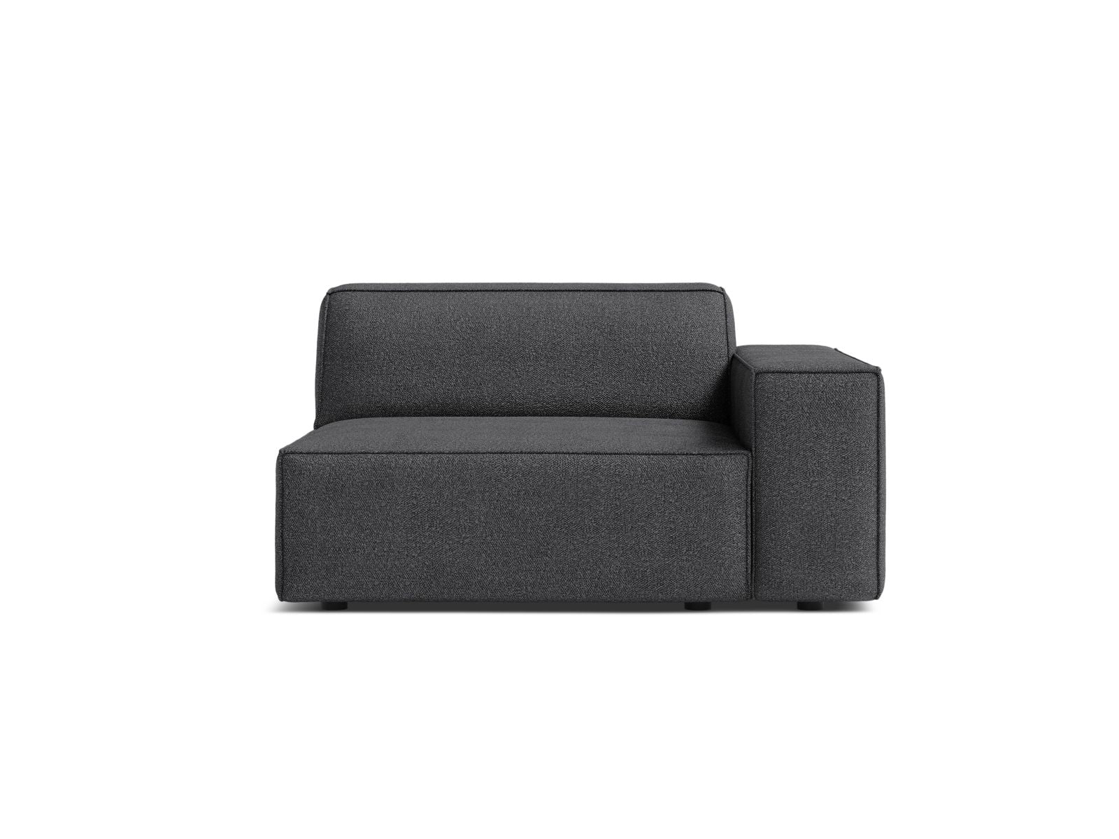 1-Sitzer Modul Rechts Jodie in Dark Grey-Baloo präsentiert im Onlineshop von KAQTU Design AG. Modulares Sofa ist von Micadoni