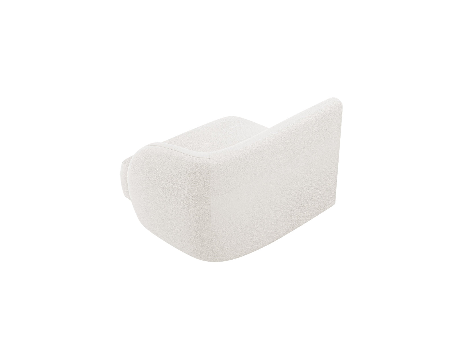Miley Boucle Modul rechts 1 Sitzer in White-Baloo präsentiert im Onlineshop von KAQTU Design AG. Modulares Sofa ist von Micadoni