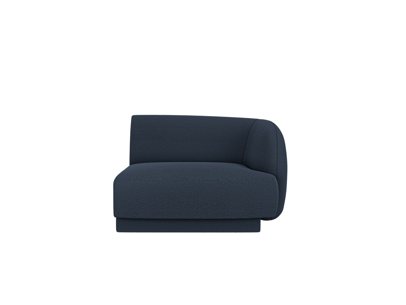 Miley Boucle Modul rechts 1 Sitzer in Dark Blue-Baloo präsentiert im Onlineshop von KAQTU Design AG. Modulares Sofa ist von Micadoni