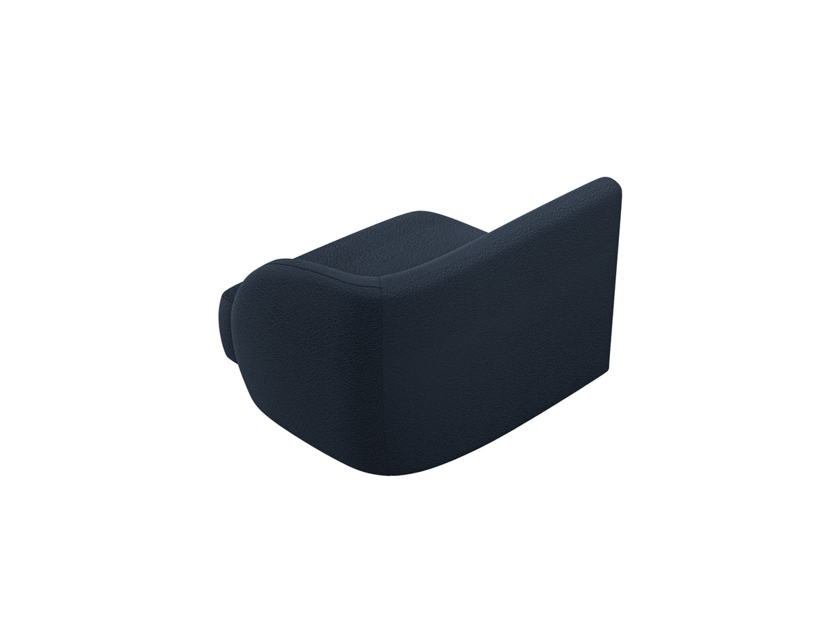 Miley Boucle Modul rechts 1 Sitzer in Dark Blue-Baloo präsentiert im Onlineshop von KAQTU Design AG. Modulares Sofa ist von Micadoni