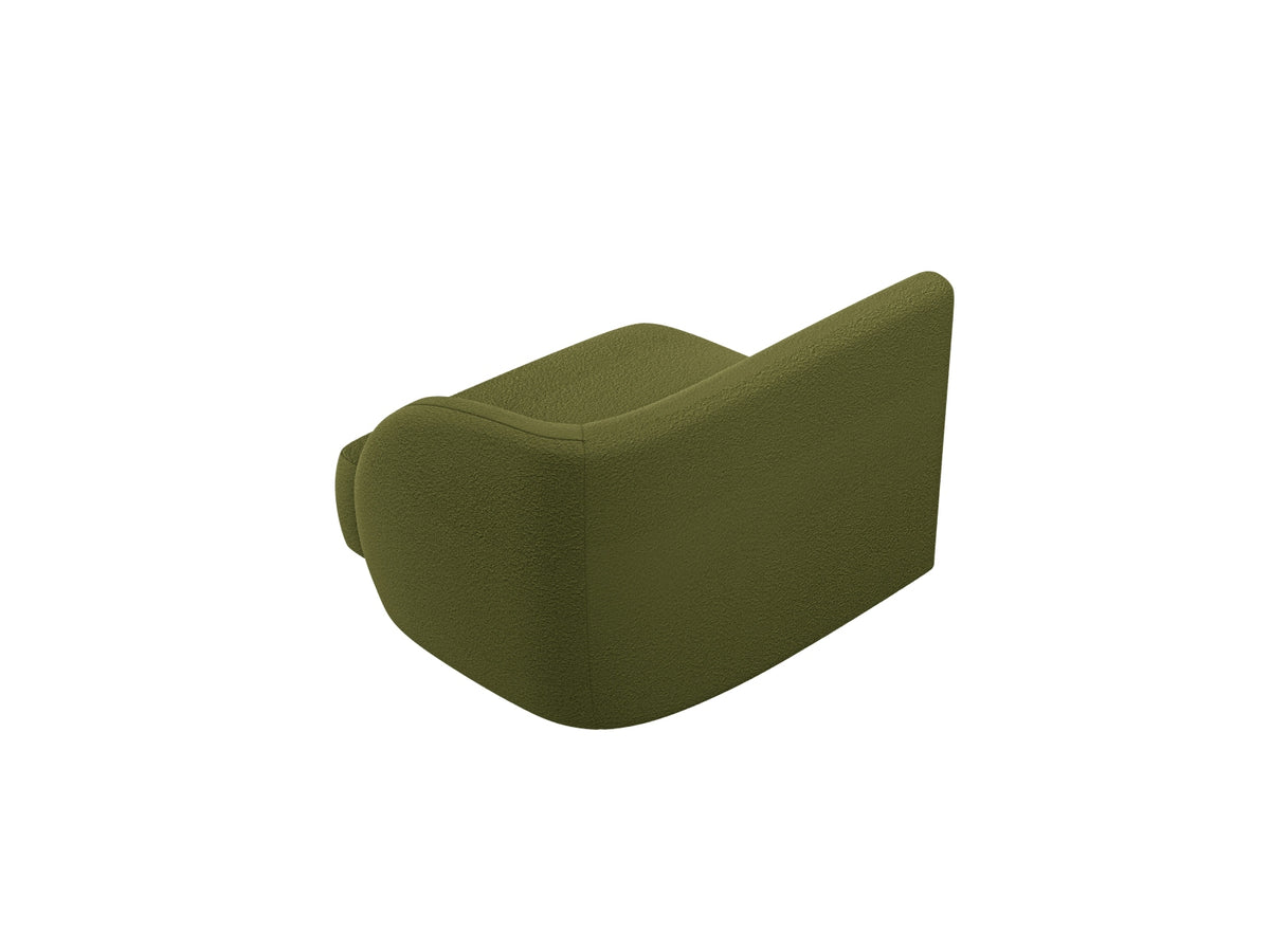 Miley Boucle Modul rechts 1 Sitzer in Dark Olive Green-Baloo präsentiert im Onlineshop von KAQTU Design AG. Modulares Sofa ist von Micadoni