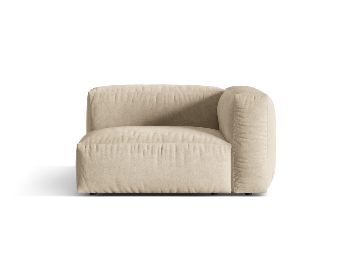 Martina Modul rechts 1 Sitzer in Light Beige-Vogue präsentiert im Onlineshop von KAQTU Design AG. Modulares Sofa ist von Micadoni