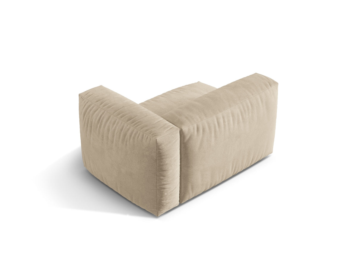 Martina Modul rechts 1 Sitzer in Light Beige-Vogue präsentiert im Onlineshop von KAQTU Design AG. Modulares Sofa ist von Micadoni