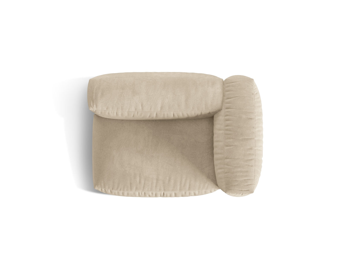 Martina Modul rechts 1 Sitzer in Light Beige-Vogue präsentiert im Onlineshop von KAQTU Design AG. Modulares Sofa ist von Micadoni