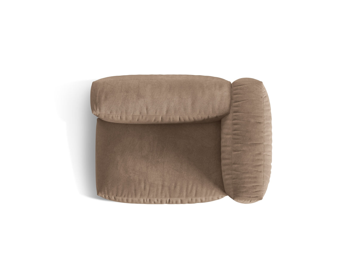 Martina Modul rechts 1 Sitzer in Dark Beige-Vogue präsentiert im Onlineshop von KAQTU Design AG. Modulares Sofa ist von Micadoni
