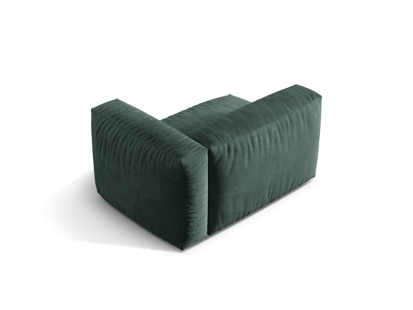 Rechtsseitiges Martina Modul 1 Sitzer in Petrol-Vogue, perfekt für individuelle Sofa-Kombinationen und moderne Wohnkonzepte.