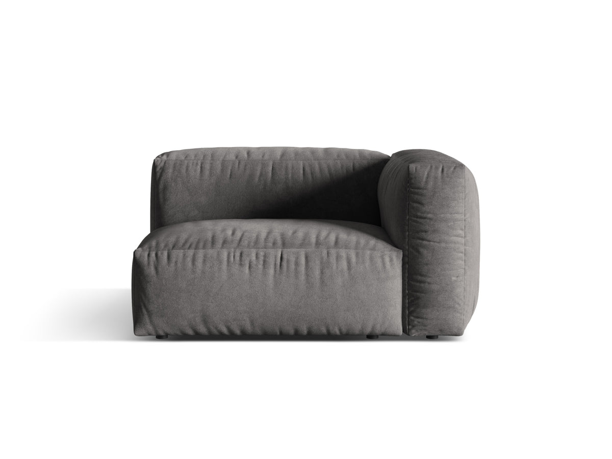 Martina Modul rechts 1 Sitzer in Grey-Vogue präsentiert im Onlineshop von KAQTU Design AG. Modulares Sofa ist von Micadoni