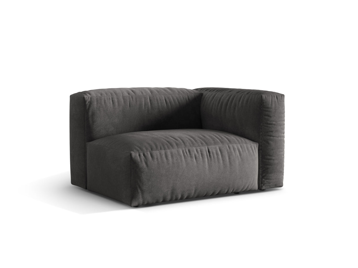 Martina Modul rechts 1 Sitzer in Grey-Vogue präsentiert im Onlineshop von KAQTU Design AG. Modulares Sofa ist von Micadoni