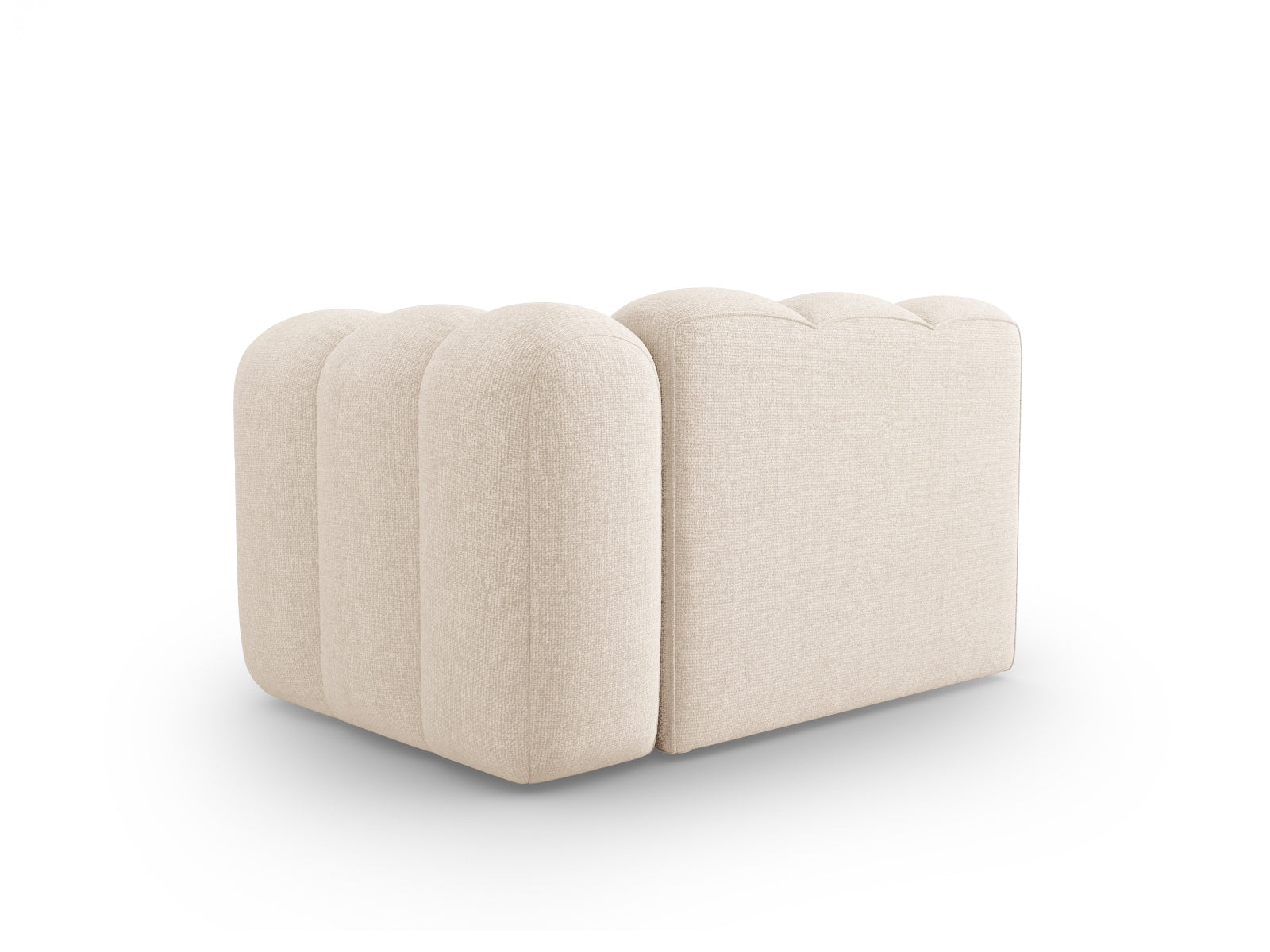 Lupine Modul rechts 1 Sitzer in Light Beige präsentiert im Onlineshop von KAQTU Design AG. Modulares Sofa ist von Micadoni