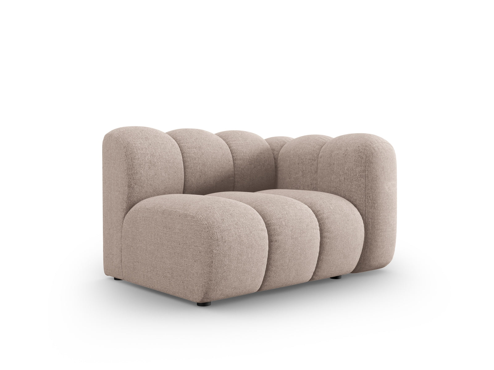Lupine Modul rechts 1 Sitzer in Beige präsentiert im Onlineshop von KAQTU Design AG. Modulares Sofa ist von Micadoni