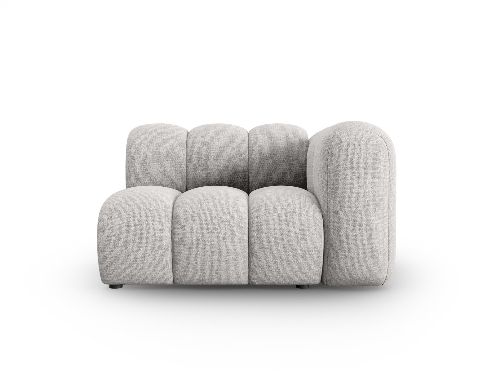 Lupine Modul rechts 1 Sitzer in Light Grey präsentiert im Onlineshop von KAQTU Design AG. Modulares Sofa ist von Micadoni