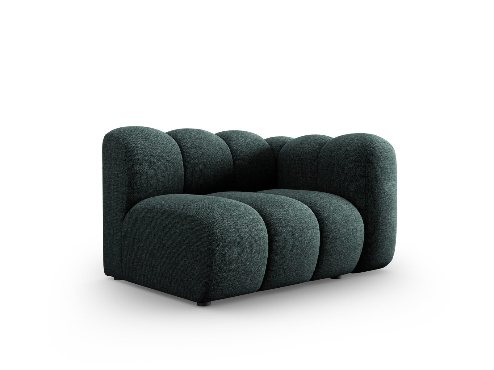 Lupine Modul rechts 1 Sitzer in Petrol präsentiert im Onlineshop von KAQTU Design AG. Modulares Sofa ist von Micadoni
