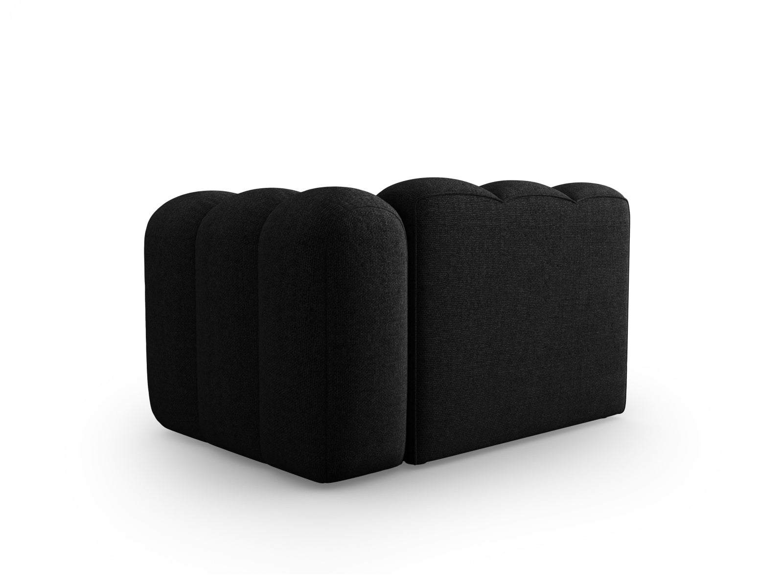 Lupine Modul rechts 1 Sitzer in Black präsentiert im Onlineshop von KAQTU Design AG. Modulares Sofa ist von Micadoni