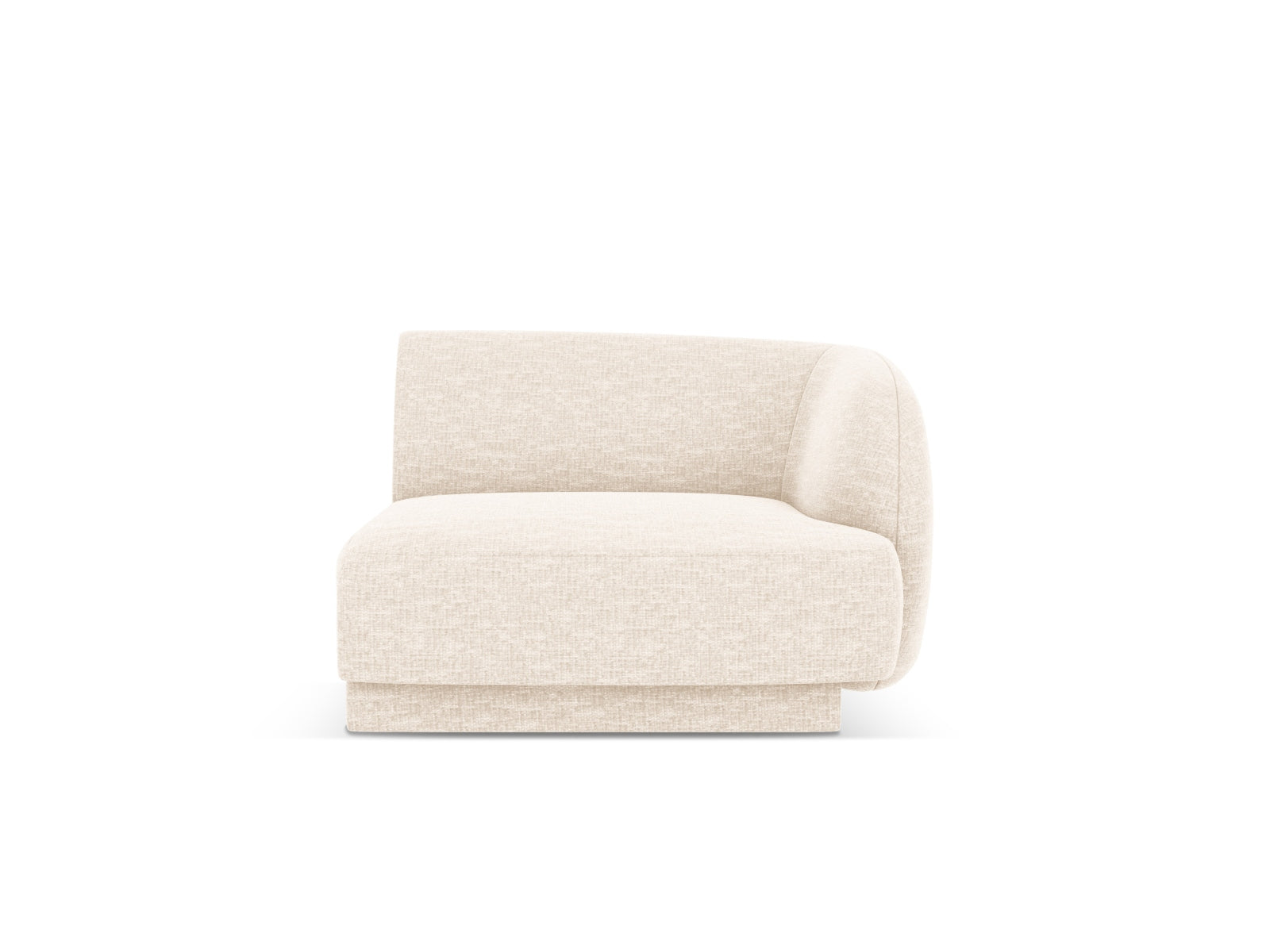 Miley Modul rechts 1 Sitzer in Light Beige präsentiert im Onlineshop von KAQTU Design AG. Modulares Sofa ist von Micadoni