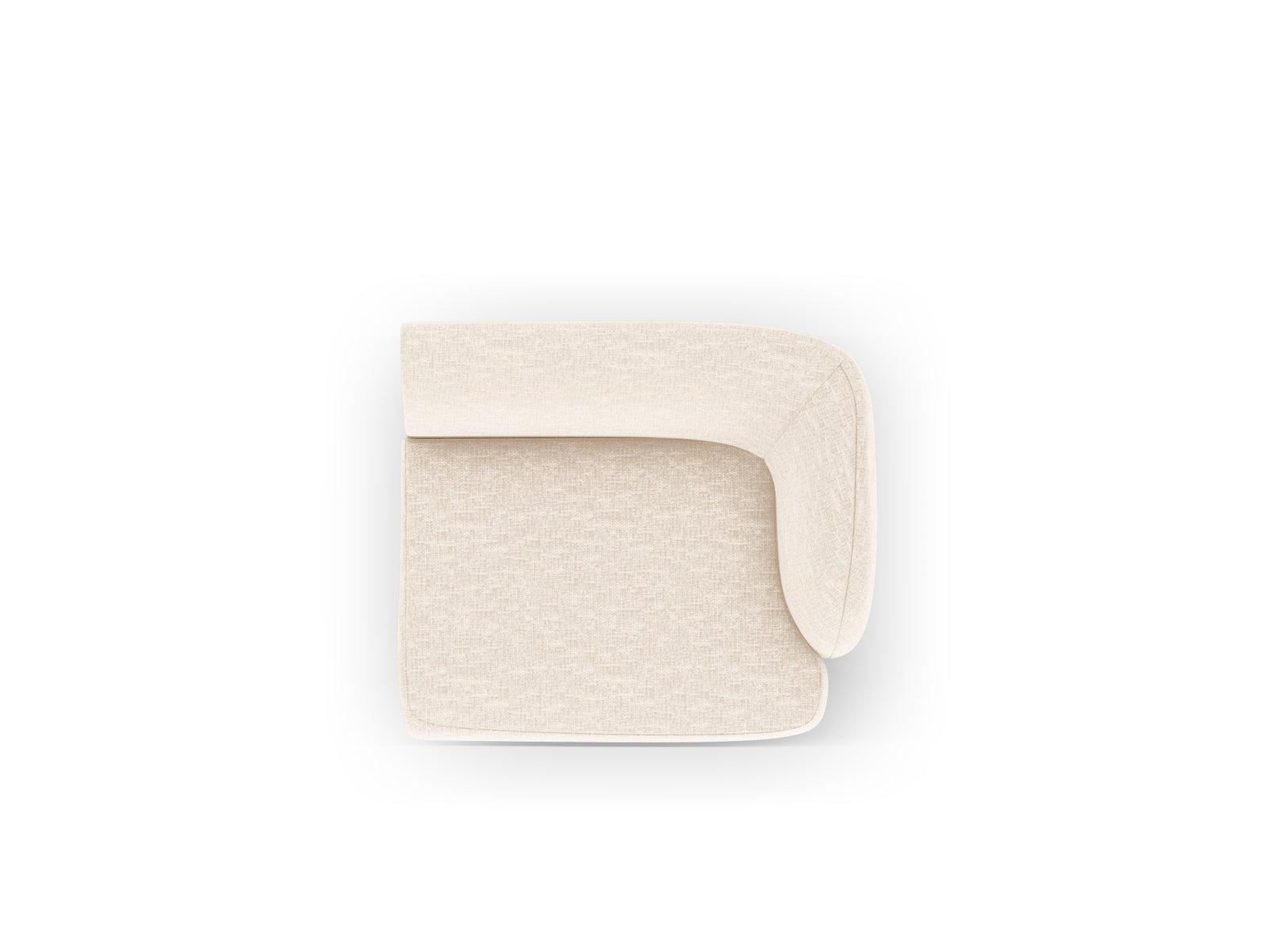 Beige 1-Sitzer Miley Modul von Micadoni, stilvolles modulares Sofa für flexible Raumgestaltung und komfortable Entspannung.