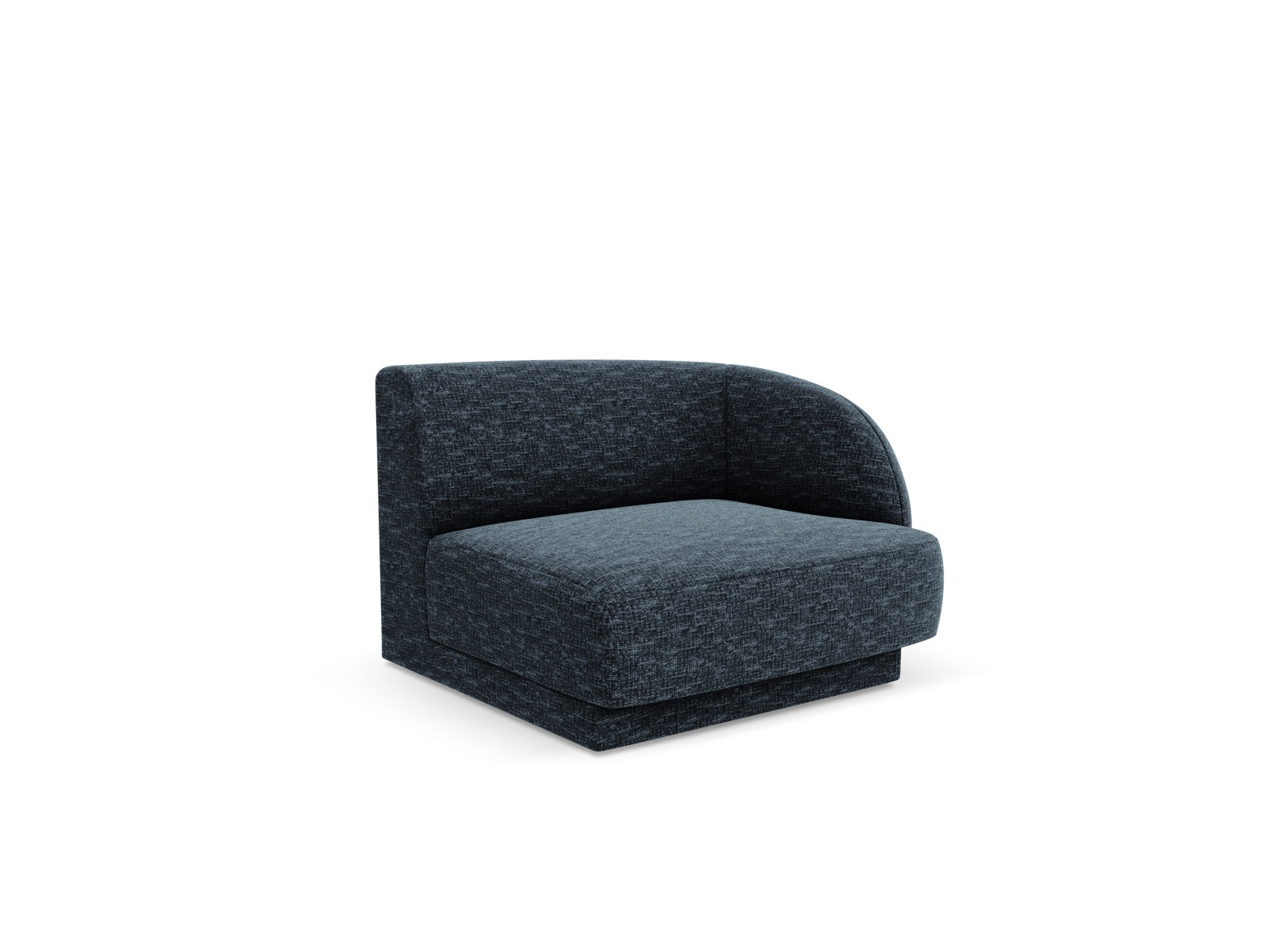 Miley Modul rechts 1 Sitzer in Royal Blue-Haga präsentiert im Onlineshop von KAQTU Design AG. Modulares Sofa ist von Micadoni