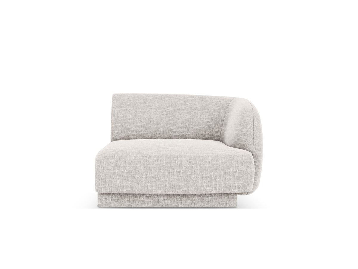 Miley Modul rechts 1 Sitzer in Light Grey-Haga präsentiert im Onlineshop von KAQTU Design AG. Modulares Sofa ist von Micadoni