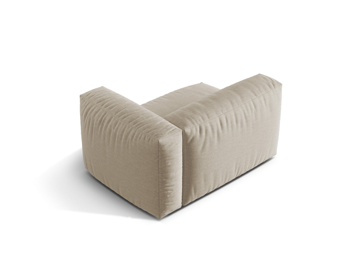 Martina Modul rechts 1 Sitzer in Light Beige-Boston präsentiert im Onlineshop von KAQTU Design AG. Modulares Sofa ist von Micadoni