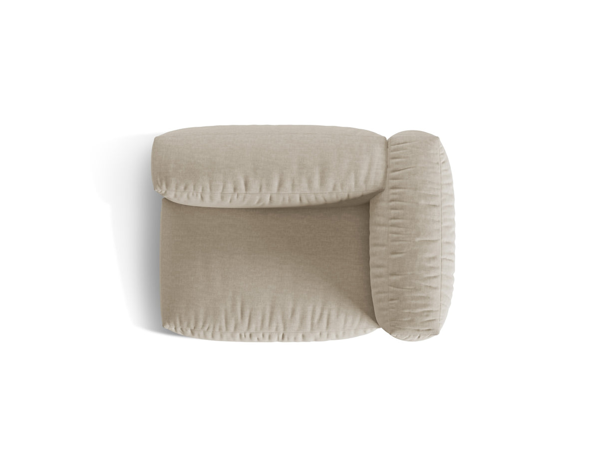 Martina Modul rechts 1 Sitzer in Light Beige-Boston präsentiert im Onlineshop von KAQTU Design AG. Modulares Sofa ist von Micadoni