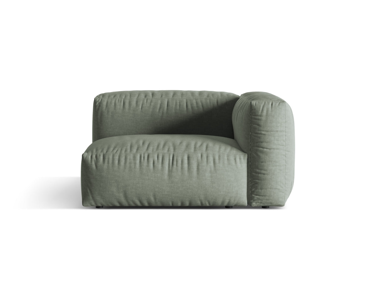 Martina Modul rechts 1 Sitzer in Moss Green-Boston präsentiert im Onlineshop von KAQTU Design AG. Modulares Sofa ist von Micadoni