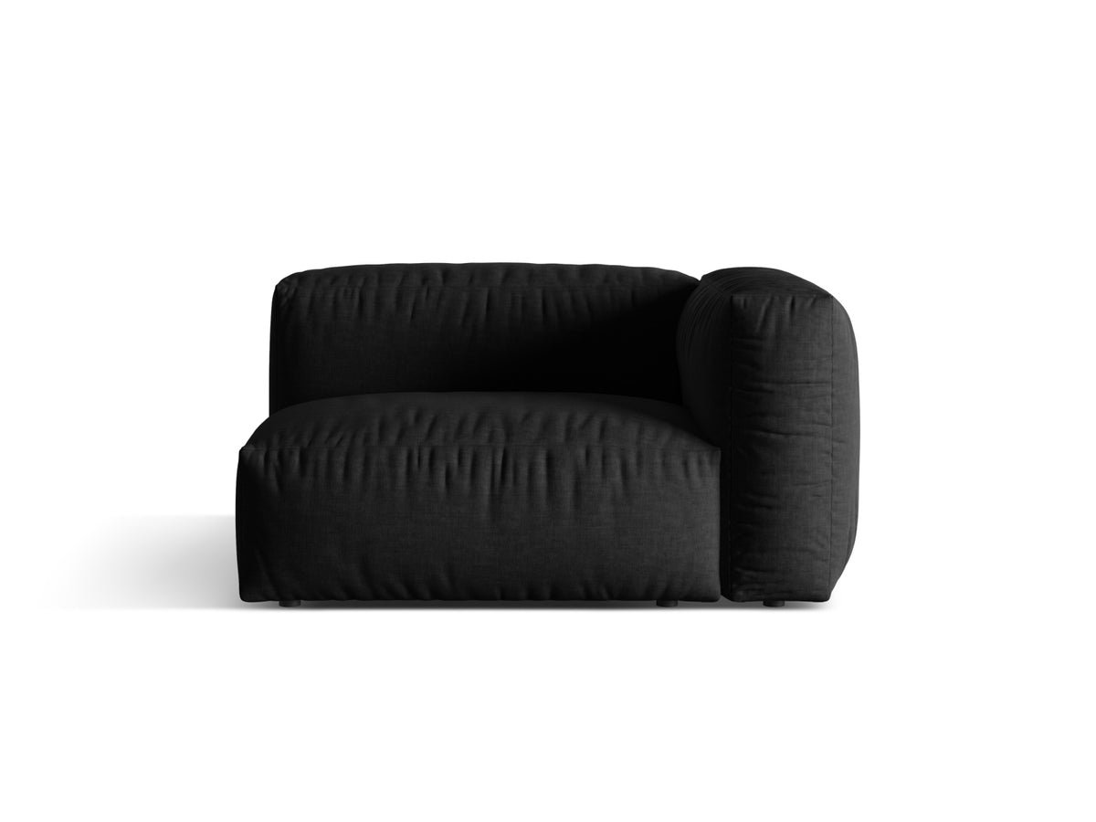 Martina Modul rechts 1 Sitzer in Black-Boston präsentiert im Onlineshop von KAQTU Design AG. Modulares Sofa ist von Micadoni