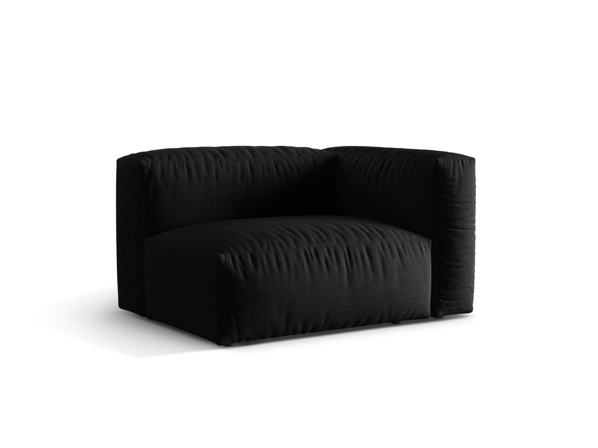 Martina Modul rechts 1 Sitzer in Black-Boston präsentiert im Onlineshop von KAQTU Design AG. Modulares Sofa ist von Micadoni
