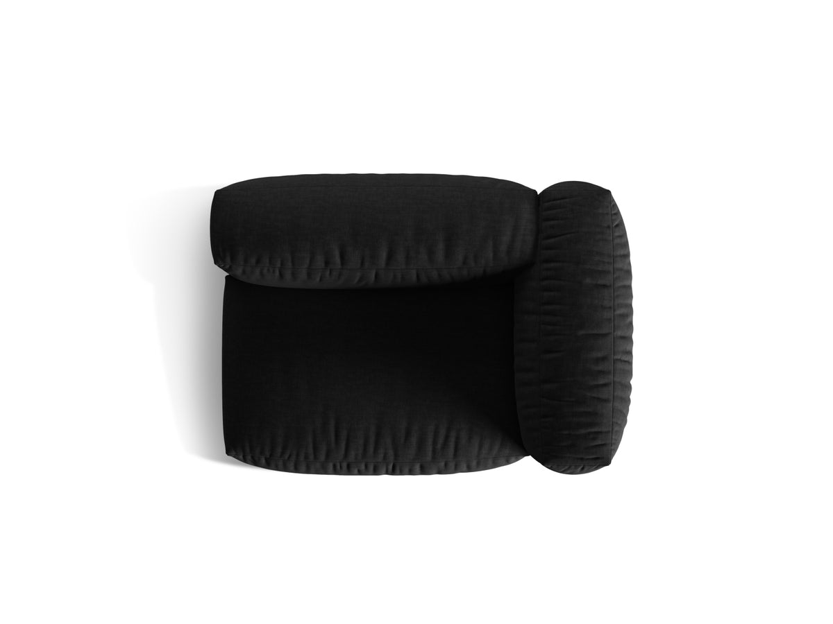 Martina Modul rechts 1 Sitzer in Black-Boston präsentiert im Onlineshop von KAQTU Design AG. Modulares Sofa ist von Micadoni