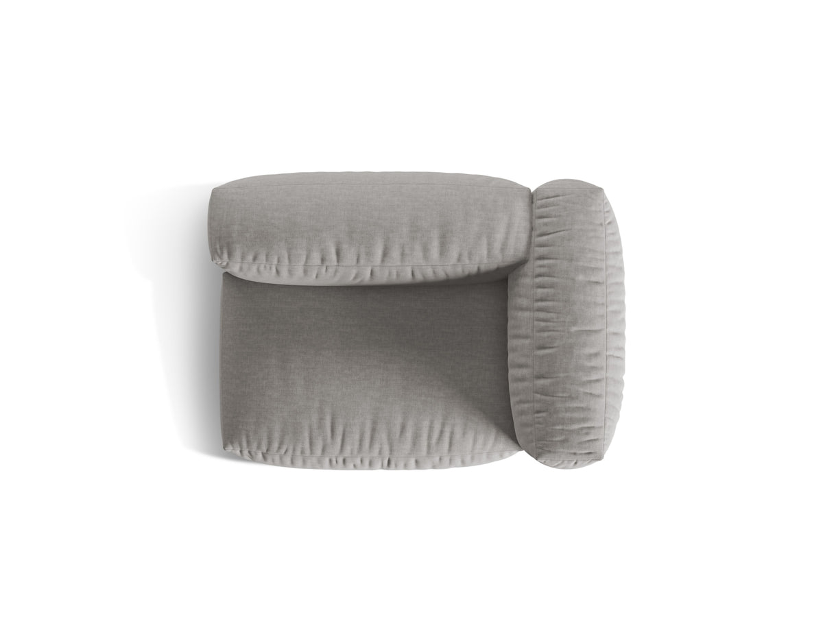Martina Modul rechts 1 Sitzer in Light Grey-Boston präsentiert im Onlineshop von KAQTU Design AG. Modulares Sofa ist von Micadoni