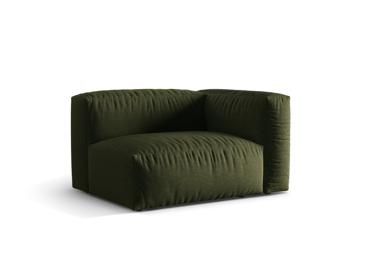 Martina Modul rechts 1 Sitzer in Green-Boston präsentiert im Onlineshop von KAQTU Design AG. Modulares Sofa ist von Micadoni