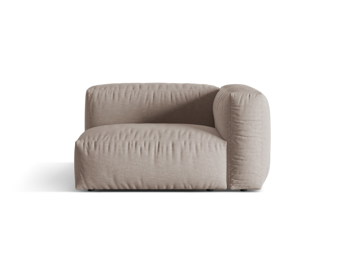 Martina Modul rechts 1 Sitzer in Dark Beige-Boston präsentiert im Onlineshop von KAQTU Design AG. Modulares Sofa ist von Micadoni